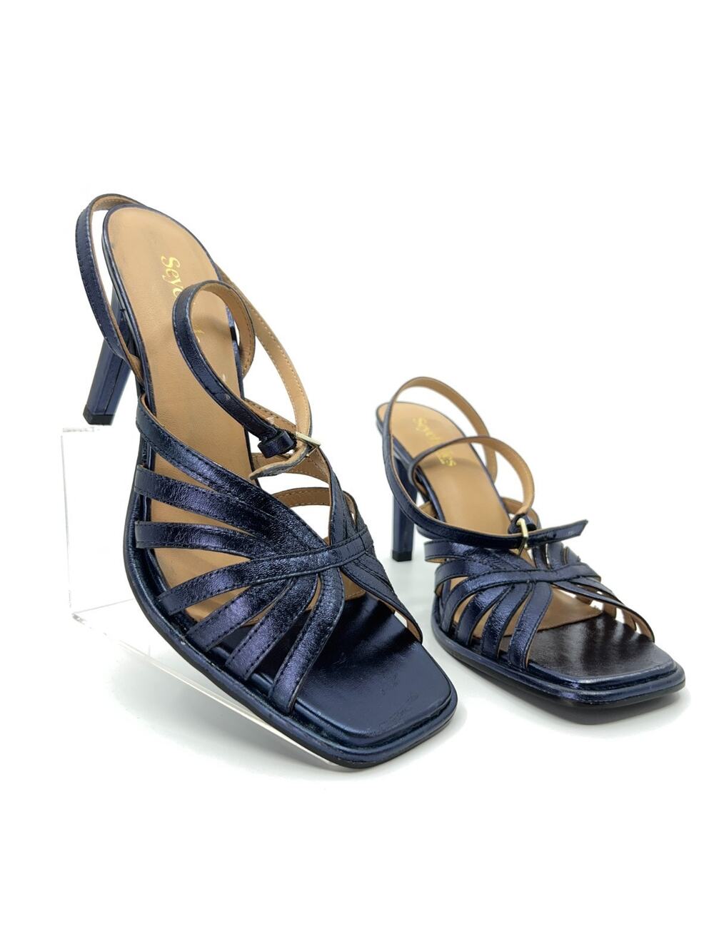 Seychelles Dress to Impress Navy Heels Women’s 8.5